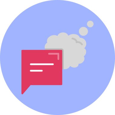 Mesaj var. Web simgesi basit illüstrasyon