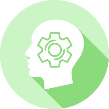 beyin düz vektör sembolü