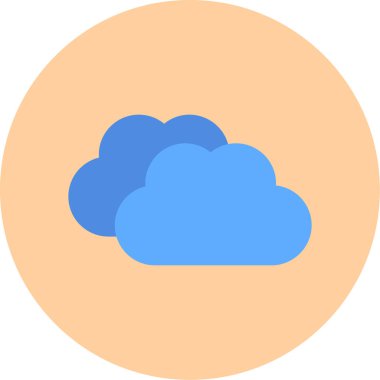 Bulut hesaplama. Web simgesi tasarımı