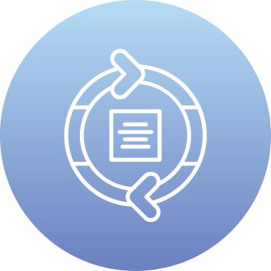 Bir simgenin vektör illüstrasyonu