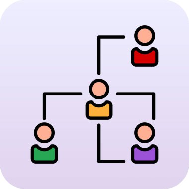 İş dünyası takım simgesinin vektör illüstrasyonu