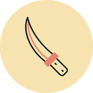 bıçak vektör simgesi modern basit vektör çizimi