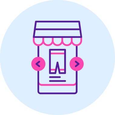 İnternetten alışveriş. Basit tasarım