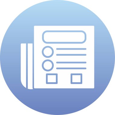 Belge simgesinin vektör illüstrasyonu