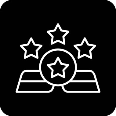 Kişisel ve ticari kullanım için vektör yıldızları simgesi.