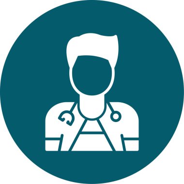 Doktor Vektör Şekil Simgesi Tasarımı