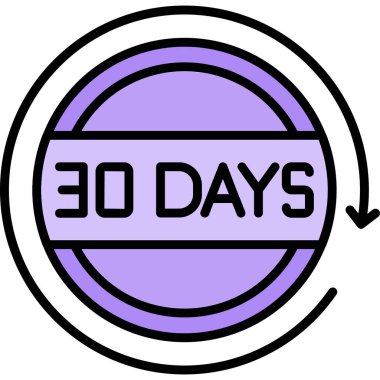 3 0 derece ikon vektör illüstrasyonu