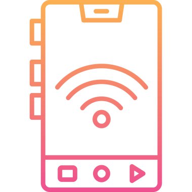 - Telefon. Web simgesi basit illüstrasyon