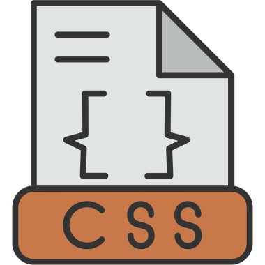 dosya biçimi simgesi, vektör illüstrasyonu