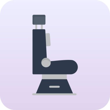 Mikroskop. Web simgesi basit illüstrasyon