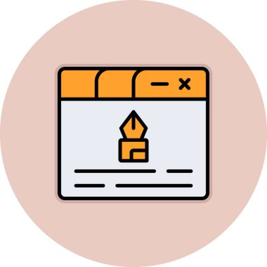 Modern b simgesinin vektör illüstrasyonu