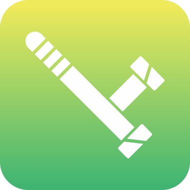 Tek izole edilmiş simgenin vektör illüstrasyonu