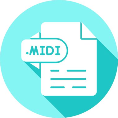 dosya biçimi simgesi, vektör illüstrasyonu