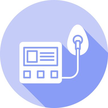 ses mikrofon müzik simgesi düz stil