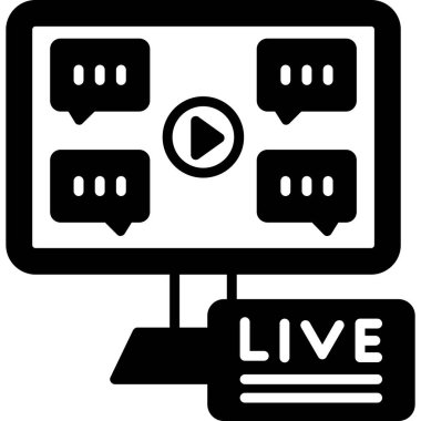 video canlı simgesi