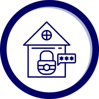 Ev ikonu. vektör illüstrasyonu