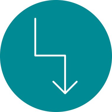 ok simgesi, vektör illüstrasyonu