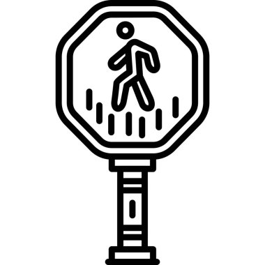 Yol simgesi vektör illüstrasyonu