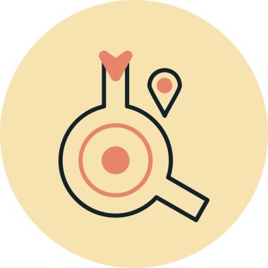 vector illustration of a map pointer icon
