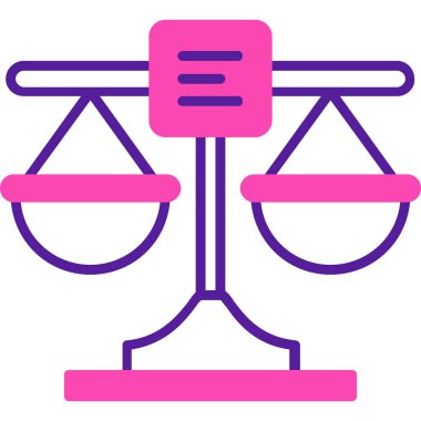 Adalet. Web simgesi basit tasarım