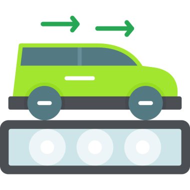 araba simgesi vektör illüstrasyonu