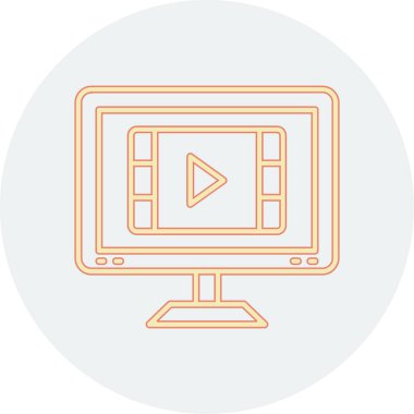 video oynatıcı vektör simgesi