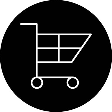 Sepet ikonu vektör illüstrasyonu