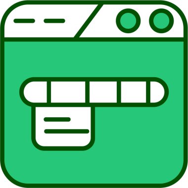 Kredi kartı ikonu vektör illüstrasyonu