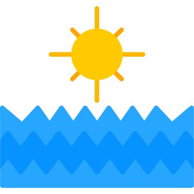 Hava durumu. Web simgesi basit illüstrasyon