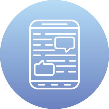 Akıllı telefon. Web simgesi basit illüstrasyon