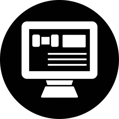 Tarayıcı bilgisayar dizüstü simgesi ana hat biçiminde