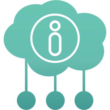 Bulut hesaplama. Basit tasarım. vektör illüstrasyonu