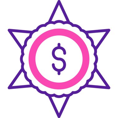 Para için. Web simgesi vektör illüstrasyonu