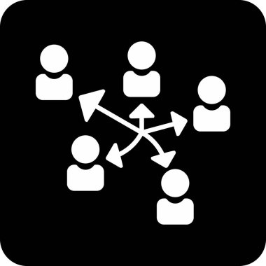 ağ simgesi. Kabartma biçimi siyah semboldür, gri arkaplanda beyaz ve yuvarlak kare düğme.