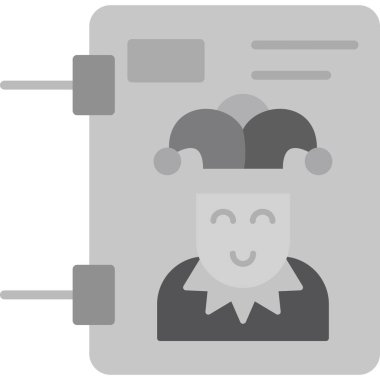 Bir adamın karikatür simgesinin vektör çizimi