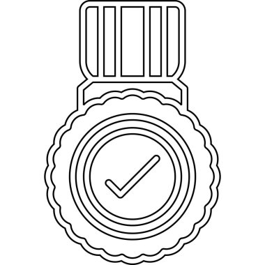 Çalar saat simgesi, basit siyah stil