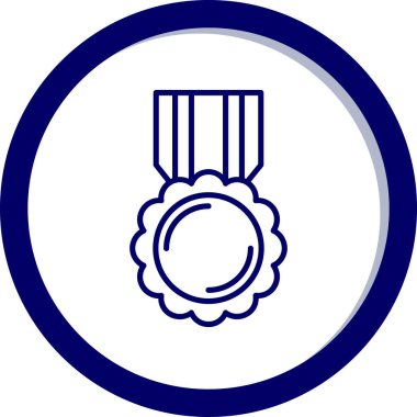 Madalya ikon vektör illüstrasyonu