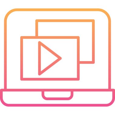 video simgesi vektör illüstrasyonu