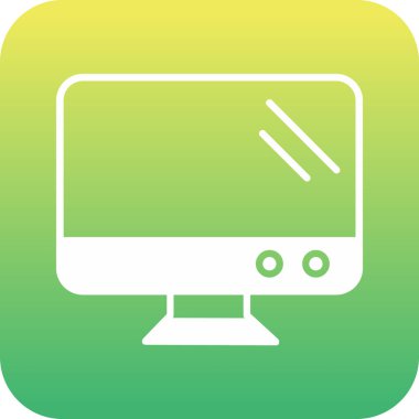 vektör lcd simgesi illüstrasyonu