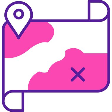 vektör konumu simgesi, basit illüstrasyon