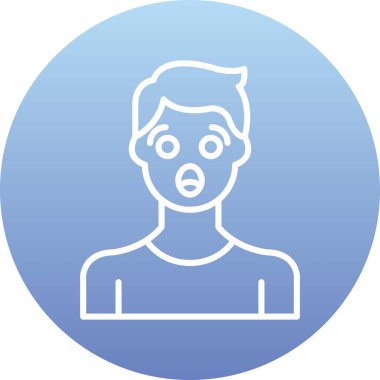 avatar. Web simgesi basit illüstrasyon