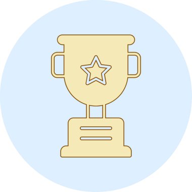 kupa ikonu vektör illüstrasyon tasarımı