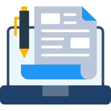 Yazılı not. Web simgesi