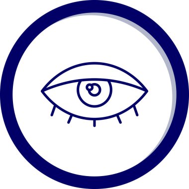 Göz. Web simgesi basit illüstrasyon