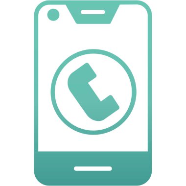 cep telefonu simgesi. Basit tasarım