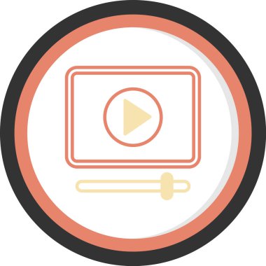 oyuncu simgesi, vektör illüstrasyonu