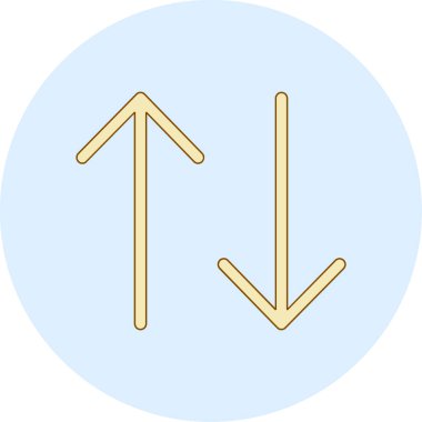 Ok. Web simgesi basit illüstrasyon