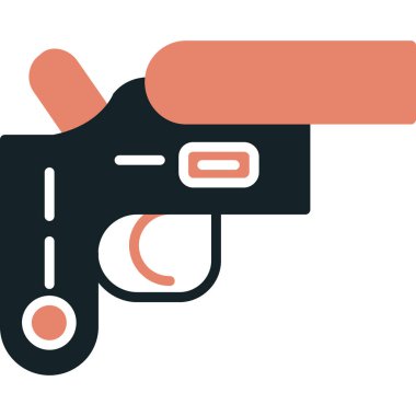 Silah. Web simgesi basit illüstrasyon