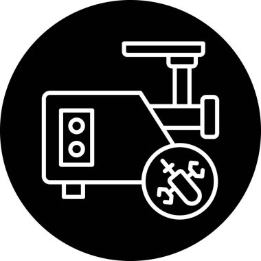 Bir kamyon simgesinin vektör çizimi