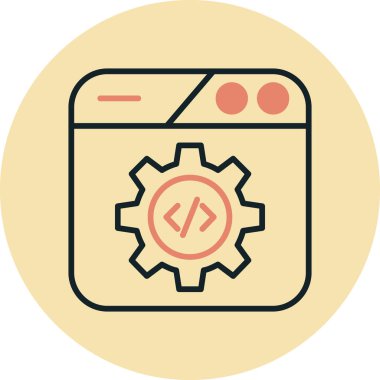 Web simgesi vektör illüstrasyonu